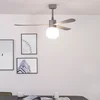 FARO BARCELONA LED stropni ventilator Amelia Ball L, siv, DC, tih, 132 cm - Dnevna soba/jedilnica - Sodobni - siva - Plastika
