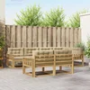 vidaXL vidaXL Zunanja garnitura za sedenje 6 pcs Bela in bež Poliester, (5000280657)