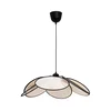 Luster na sajli MARGARET 1xE27/40W/230V crna/bež