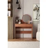 Hanah Home Sto za šminkanje Harmony Mini Round, 90 x 40 x 133 cm, Braon
