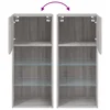 TV ormarić s LED svjetlima boja hrasta 40,5x30x90 cm