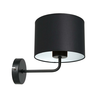 Zidna lampa ARDEN 1xE27/60W/230V crna/bela
