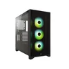 Kucište CORSAIR iCUE 4000X Mid-Tower/ATX/kaljeno staklo/bez napajanja/RGB/crna