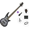 Jackson JS Series Spectra Bass JS3V IL Premium SET Silverburst 5 strunska bas kitara