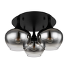 Globo 15548-3D - Plafonski luster MAXY 3xE27/40W/230V crna