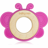 BabyOno Wooden & Silicone Teether grickalica za bebe Butterfly 1 kom