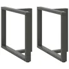 Noge za blagovaonski stol T-oblika 2 kom antracit 90x35x(72-73) cm čelik