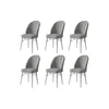 Hanah Home Set stolica Ritim, 44x96x42 cm, 6 komada, Sivo-bele