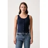 Levis top ženski z bombažem DRY GOODS POINTELLE LACE TANK