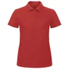 MAJICA KRATKI RUKAVI POLO B&C ID.001/WOMEN 180G CRVENA XS