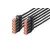 CAT 6 S-FTP patch cord, Cu, LSZH AWG 27/7, length 5 m, 10 pieces, color black