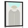 Plakat mavrica prihodnosti Mid-Century - 40x60 black