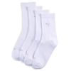 Womens Pumas Classic Socks 2 Pack, White, Size 39-42, Clothing