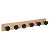 Čiviluk za odeću sa 6 kukica 58x7x8 mdf/pin crna five