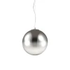 Ideal Lux - Luster na sajli MAPA 1xE27/42W/230V prečnik 40 cm siva/dimljena