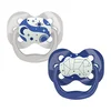 DR BROWNS Svetleće cucle Advantage za bebe od 0-6 meseci 2/1 plava i bela