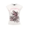 Ed Hardy Majica Koi Fisch Steinen roza/črna/bela