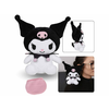 HELLO KITTY Hello Kitty Kuromi Magnetna maskota na rami, pliš, mehka igrača 16 cm