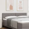 Vidaxl LED glava postelje Taupe blago