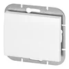Vgradno enopolno stikalo z osvetlitvijo Onyx, 10A, 250V, WP-1O/S, bela