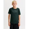 Jack & Jones Junior Majica JJECORP temno zelena