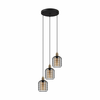 EGLO Viseća lampa CHISLE 3xE27 42,5 cm crna/bronza/amber 43499