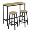Ljubki dom Jedilni set 1+2, barska miza 100x40 cm in barski stoli TAYLOR ARTISAN