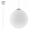 Sollux SL.0264 - Luster na sajli UGO 1xE27/15W/230V prečnik 30 cm bela/sjajni hrom