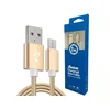 Xwave Kabl USB2.0 na Micro USB 2M,2A,aluminium,upleteni,zlatni