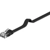 PremiumCord Ploski povezovalni kabel UTP RJ45-RJ45 CAT6 7 m črn