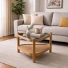 Hanah Home klub sto Nesta 95, 95 cm, hrast