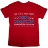 The Beatles Washington 64 Stars Setlist (Back Print) Red M Majica