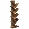 vidaXL Polica za knjige Tree 6-nivojska 30 x 18 x 100 cm Star les