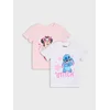 Sinsay - Pamučne majice sa printom 2 kom Minnie and Stitch - belo