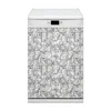 tulup.si Nalepka na pomivalni stroj Doodle -style mačke 60x80 cm