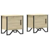 Vidaxl Nočne omarice 2 kosa sonoma hrast 40x30x40 cm iverna plošča