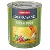 Animonda GranCarno Adult Superfoods 24x800 g - Piščanec + špinača, malina, bučna semena: