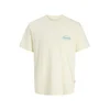 Jack & Jones Junior Majica nebeško modra / kari / ognjeno rdeča / naravno bela