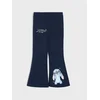 Sinsay - Pamučne flare pantalone sa cirkonima Stitch - mornarsko