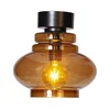 ByRydens 4202200-5512-Plafonsko svetlo DOLORES 1xE27/5W/230V prečnik 30 cm braon/zadimljeno staklo