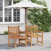 Vrtne vanjske stolice 152 x 63 x 89 cm Čvrsto teak drvo