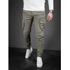 Denistar Muške pantalone 100/2708, Kargo, Maslinaste