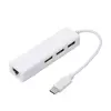 Kabl USB 3.1 CM - 3xUSB 2.0 AF + RJ45 F, 0.2m