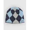 Empyre Argyle Shag Beanie blue