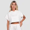 GymBeam Women‘s Relay Cropped Hoodie Pearl
