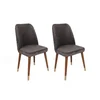 Hanah Home Set stolica Hugo-381 V2, 62x75x51.5 cm, 2 komada, Tamnosive