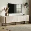 HANAH HOME TV Polica Nexus Travertine Gold