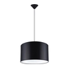 Sollux SL.1406 - Luster na sajli NOVA 1xE27/15W/230V, prečnik 40 cm, crne boje