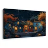Slika božična vas pod zvezdami - 40x30