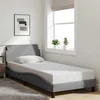 Okvir za krevet Dover svijetlosivi 90x190 cm tkanina